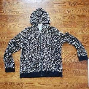 Old Navy Cheetah Print Hoodie with Pockets